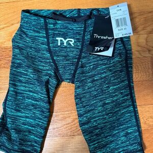 Boys Men TYR Thresher Tech suit Jammer 12 U race compliant NWT
